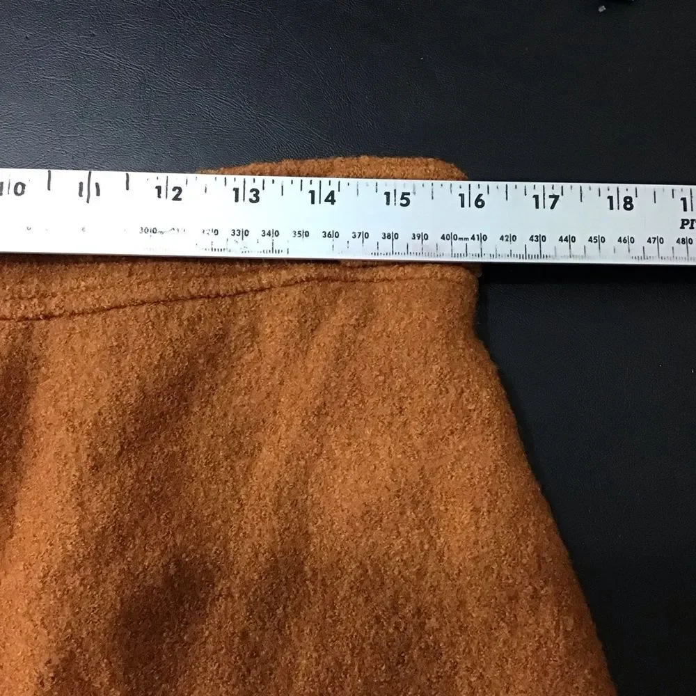 Ann Taylor‎ LOFT Skirt Lined Wool Blend Rust Mini 8T NWT